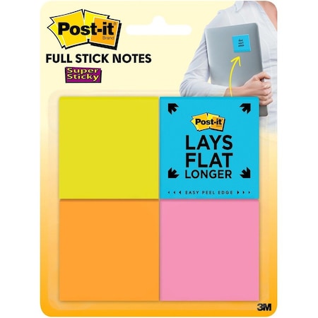 Post-It Notes, Fulladhesive, 2X2, 8Pk MMMF2208SSAU
